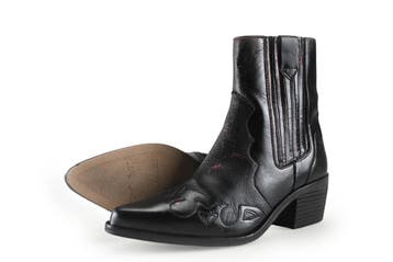 Manfield Cowboy laarzen in maat 38 Zwart, Verzenden, Zwart, Manfield, Gedragen