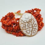 Koraal - Zilver, Verguld - Armband - CORALLO MEDITERRANEO
