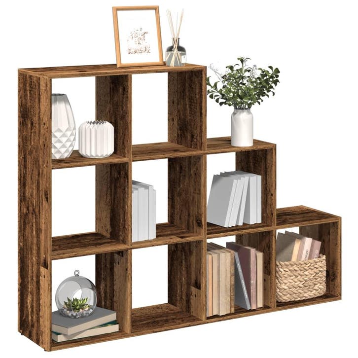vidaXL Kamerscherm / boekenkast 137,5x29x103,5 cm hout oud, Huis en Inrichting, Kasten | Boekenkasten, Nieuw, Overige houtsoorten
