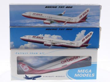 Schaal 1:200 PPC Holland en Mega Models set van 3 Air Ber..., Ophalen of Verzenden, Nieuw