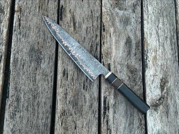 Keukenmes - Handgemaakte verzamelobjecten Japanse koksmes,, Antiek en Kunst