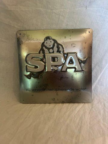 Spa - Reclamebord - blik