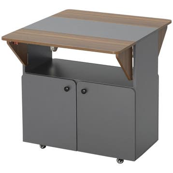 TRUUSK Klaptafel Rolkast - Twee Opklapbare Tafelzijden - Kas, Verzenden, Nieuw
