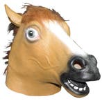 Bruin paardenmasker, Verzenden, Nieuw