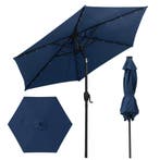 LIVSK Parasol met LED Verlichting - Geventileerd Polyester -, Tuin en Terras, Verzenden, Nieuw