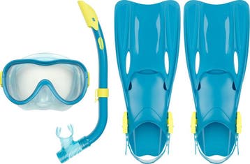 Waimea Duikset - Masker/Snorkel/Vliezen - Kinderen - Blauw -, Ophalen of Verzenden, Zo goed als nieuw