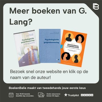 Psychologische gespreksvoering / SW-reeks - G. Lang, Verzenden, Gelezen, G. Lang