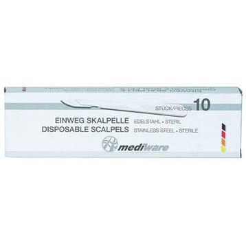 Mediware disposable scalpels 10 stuks Nr 21, Verzenden, Nieuw
