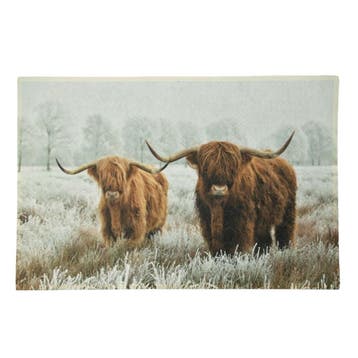 deurmat schotse hooglander 75x50cm, Verzenden, Nieuw