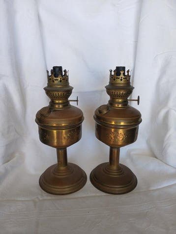 Olielamp (2) - Messing