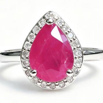 Zonder minimumprijs - Ring - 14 karaat Witgoud - 2.30ct. tw., Nieuw