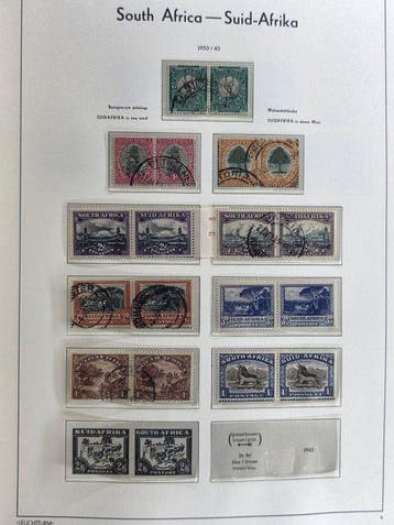 Zuid Afrika & thuislanden 1910/1984 - Verzameling in 2, Gestempeld