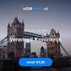 eSIM Verenigd Koninkrijk - Mobiel internet vanaf €4,99, Telecommunicatie, Prepaidkaarten en Simkaarten, Verzenden, Nieuw, Prepaidkaart