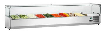 Bartscher Opzetkoelvitrine GL3-2001 | 9x1/3 GN | 2000x450x43, Ophalen of Verzenden, Nieuw