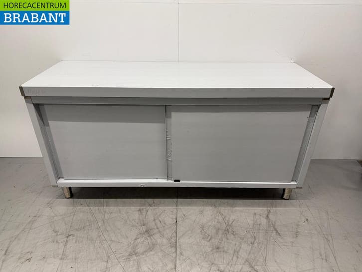 RVS Vogue Werkkast 2 Schuifdeuren 180 x 60 x 90 cm Horeca, Zakelijke goederen, Horeca | Keukenapparatuur, Nieuw zonder verpakking