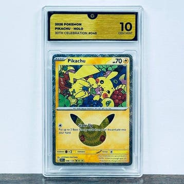 Pokémon Graded card - Pikachu 048 - 30th Anniversary –, Nieuw