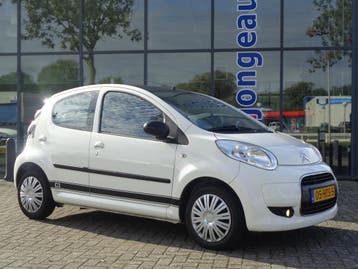 Citroën C1 1.0 5D Automaat Airco Alcantara PDC Nieuwe APK NL, Automaat, Zwart, C1, Wit