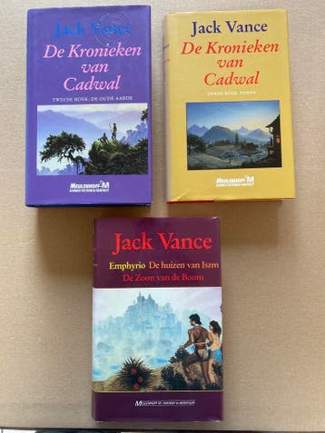 3 Hardcover SF en Fantasy Klassiekers - Jack Vance, Verzenden, Gelezen