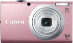 Canon PowerShot A2400 IS Digitale Compact Camera - Roze, Verzenden, Zo goed als nieuw