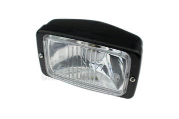 Koplamp vierkant rechthoekig zwart 140mm GUIA universeel, Fietsen en Brommers, Ophalen of Verzenden, Nieuw, GUIA