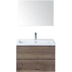 Vogue Badmeubelset 80 cm - Greeplijst in Kleur - Tabacco -, Ophalen of Verzenden, Nieuw