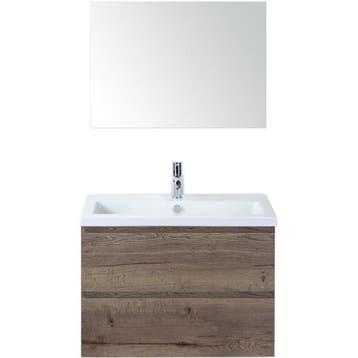 Vogue Badmeubelset 80 cm - Greeplijst in Kleur - Tabacco -, Ophalen of Verzenden, Nieuw