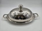 Serveerschaal - Ovaal model met cloche deksel en monogram -