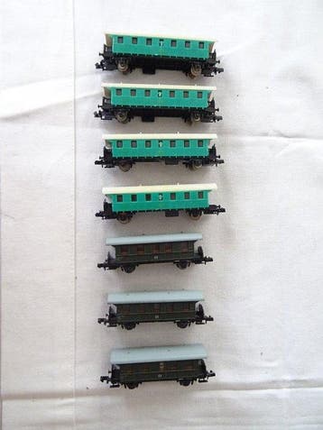 Piko N - Treinset (7) - 7-delig DR personenauto - DR (DDR), Hobby en Vrije tijd, Modeltreinen | N-Spoor, Nieuw