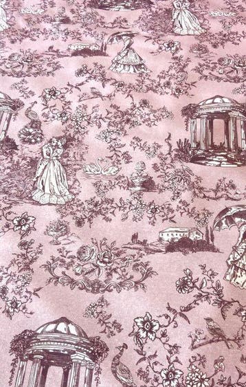 Prestigieuze en exclusieve Toile de Jouy-stof in dubbele