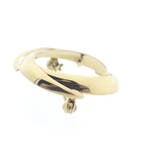 Vintage gouden abstracte broche, Ophalen of Verzenden, Gebruikt, Overige kleuren, Goud