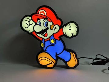 Super Mario lightbox logo - POS (reclameobject voor, Nieuw