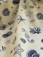 Prachtige stof met mediterraan kustdecor - Textiel - 2.8 m -