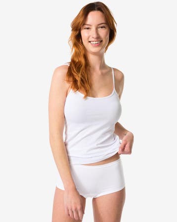 HEMA Damesboxer perfect comfort katoen wit, Verzenden, Wit