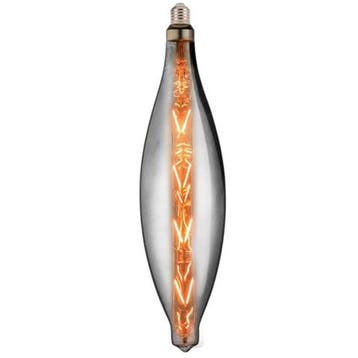 LED Lamp - Design - Elipo XL - E27 Fitting - Titanium - 8W -, Ophalen of Verzenden, Nieuw, E27 (groot), Led-lamp
