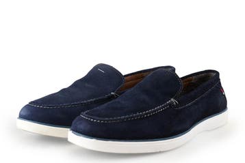 Memphis One Loafers in maat 41 Blauw, Kleding | Heren, Loafers, Zo goed als nieuw, Memphis One, Verzenden