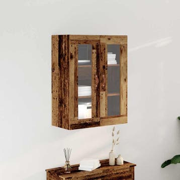 vidaXL Wandkast Oudhout 69,5 x 34 x 90 cm Bewerkt hout, Minder dan 50 cm, Verzenden, Nieuw, Minder dan 100 cm