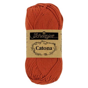 Scheepjes Catona 25g - 388 Rust - Haakgaren / Breigaren, Ophalen of Verzenden, Nieuw, Breien of Haken, Wol of Garen