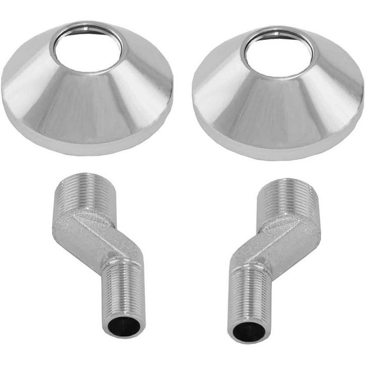 Riko Set S-Koppelingen - 3/4x3/8 - Grote Sprong, Doe-het-zelf en Verbouw, Sanitair, Ophalen of Verzenden
