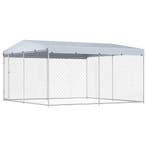 vidaXL Hondenkennel voor buiten met dak 382x382x225 cm, Dieren en Toebehoren, Verzenden, Nieuw