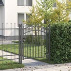 vidaXL Hekdeur met spijkers EMMEN 125 x 100 cm Poedergecoat, Tuin en Terras, Verzenden, Nieuw