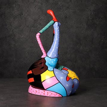 Beeldje - Beeldje - Pop Art Lady - Glasvezel - Glas