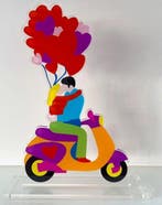 Marco Lodola (1955) - Kiss in motion, Antiek en Kunst