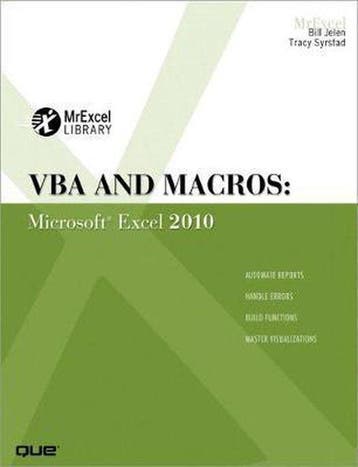 VBA & Macros Microsoft Excel 2010, Ophalen of Verzenden, Nieuw