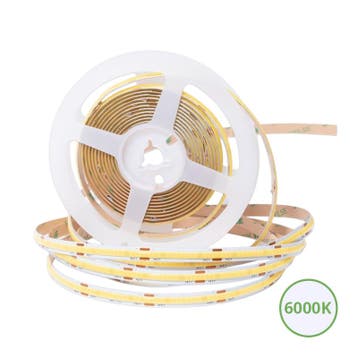 COB LEDSTRIP | 24V | IP20 | 10M | 10W/M | 6000K, Nieuw