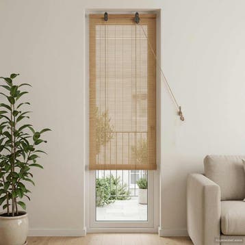 vidaXL Rolgordijn Bruin 70 x 220 cm Bamboe, Verzenden, Nieuw, Bruin