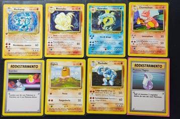 Pokémon - 8 Card - Gyarados Holo - Ninetales Holo - Machemp, Nieuw