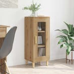 vidaXL Dressoir Artisan Eiken 34.5 x 32.5 x 90 cm Bewerkt, Verzenden, Nieuw, Overige houtsoorten, Minder dan 50 cm