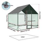 Grote Walk-in Kippenren met Nylon Net en UV Cover, Verzenden, Nieuw