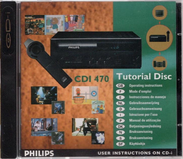 Philips CD-i / CDi CDi 470 Tutorial Disc, Spelcomputers en Games, Games | Overige, Zo goed als nieuw, Verzenden