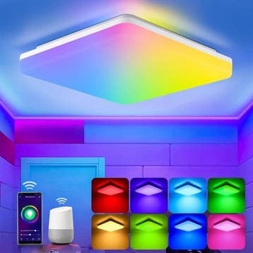 Smart LED plafondlamp RGB 24W Alexa WiFi 28x28, Verzenden, Nieuw